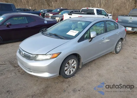 2012 Honda Civic Lx z USA, uszkodzony, nr VIN 19XFB2F57CE091735